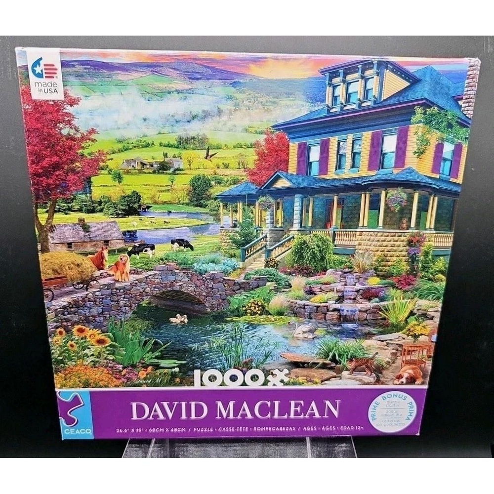 Ceaco David MacLean Grandma's Country House 1000 Piece Jigsaw Puzzle Sealed